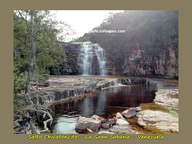 Salto Chivatoncito campamento Chivaton La Gran Sabana